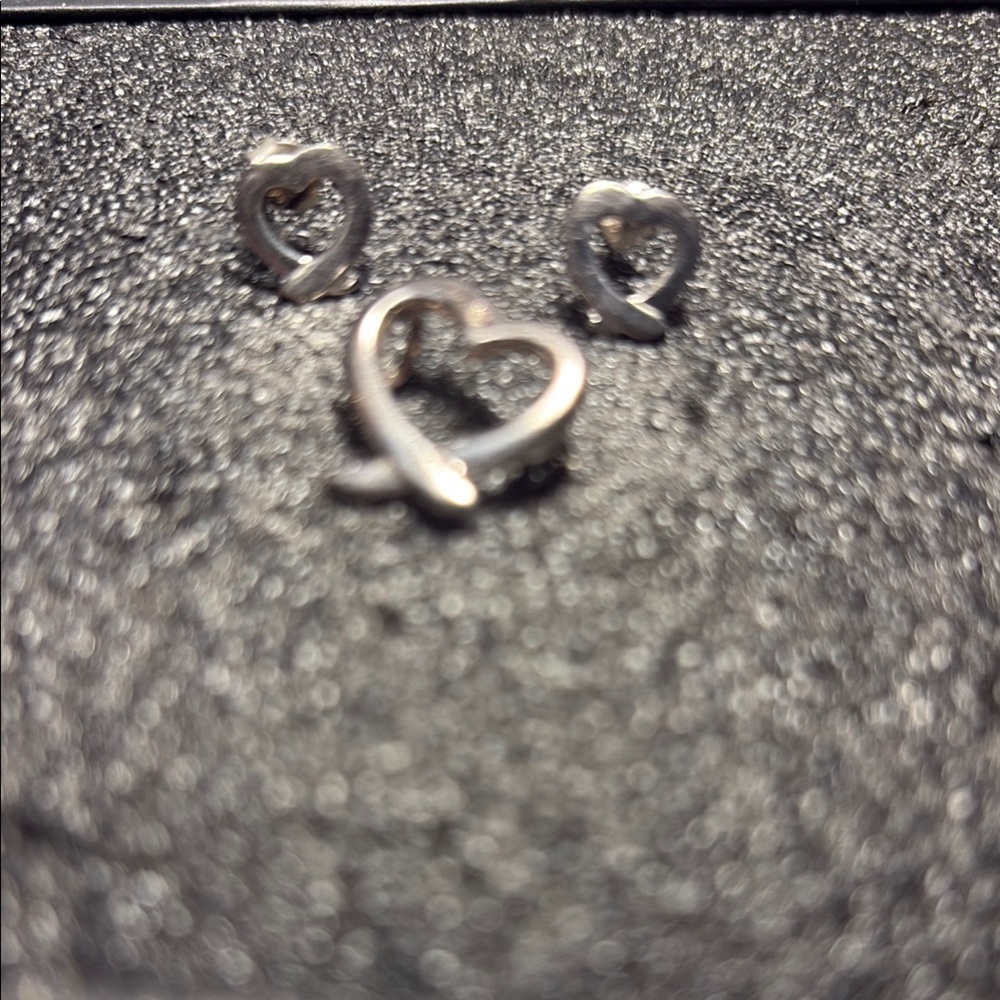 Silver Heart Earrings